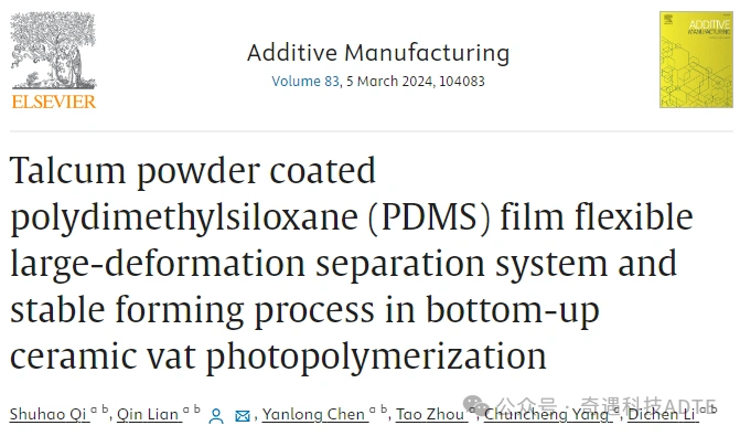 Additive Manufacturing Of Ceramics: PDMS Film Preparation And Process Optimization In Vat Photopolymerization