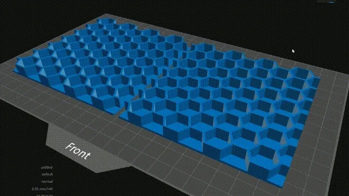 Application Results | Light Curing DLP 3D Printing Alumina Large Size Honeycomb Case