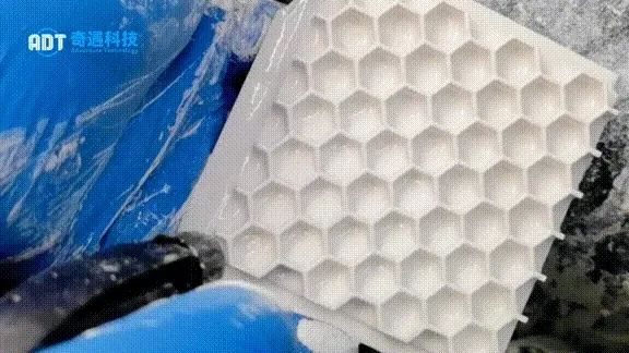 Application Results | Light Curing DLP 3D Printing Alumina Large Size Honeycomb Case