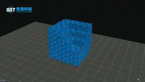Application results | Light curing DLP ceramic 3D printing alumina gradient G surface structure case