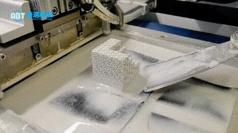Application results | Light curing DLP ceramic 3D printing alumina gradient G surface structure case