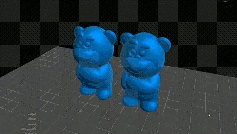 DLP Light-Cured Ceramic 3D Printing Aluminum Oxide Artwork - Strawberry Bear Case