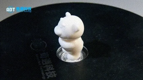 DLP Light-Cured Ceramic 3D Printing Aluminum Oxide Artwork - Strawberry Bear Case