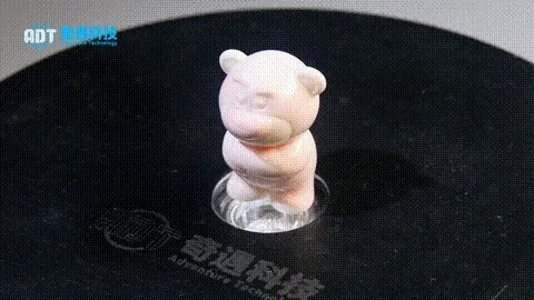 DLP Light-Cured Ceramic 3D Printing Aluminum Oxide Artwork - Strawberry Bear Case