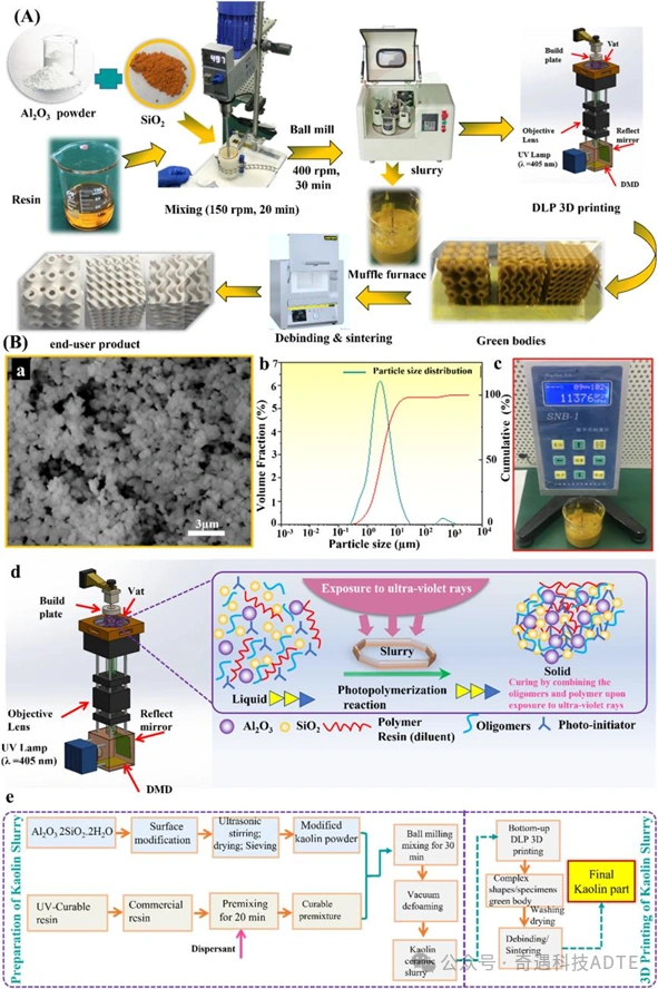 Effect of Solid Content on the Structure and Densification of Kaolin Ceramics Fabricated by DLP Printing