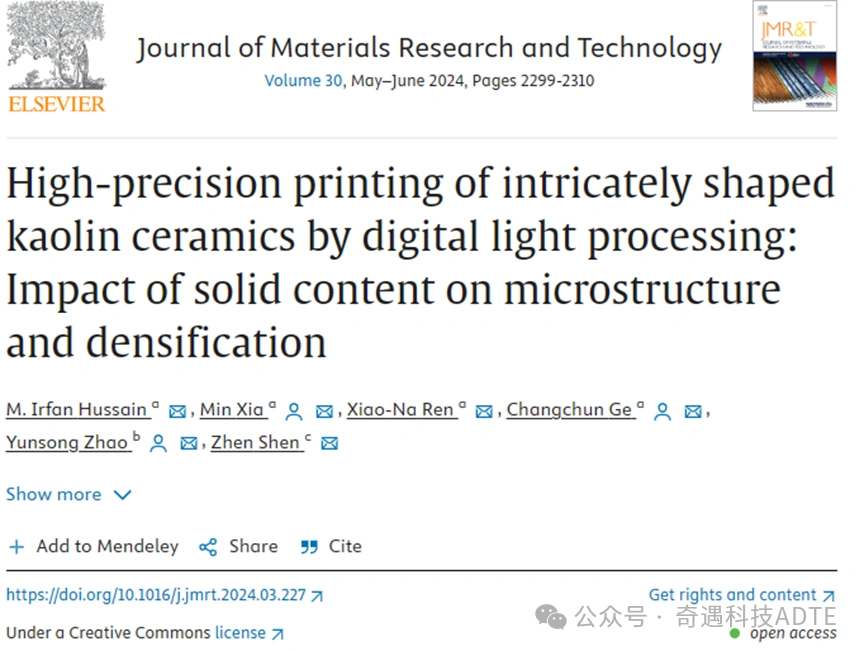 Effect of Solid Content on the Structure and Densification of Kaolin Ceramics Fabricated by DLP Printing