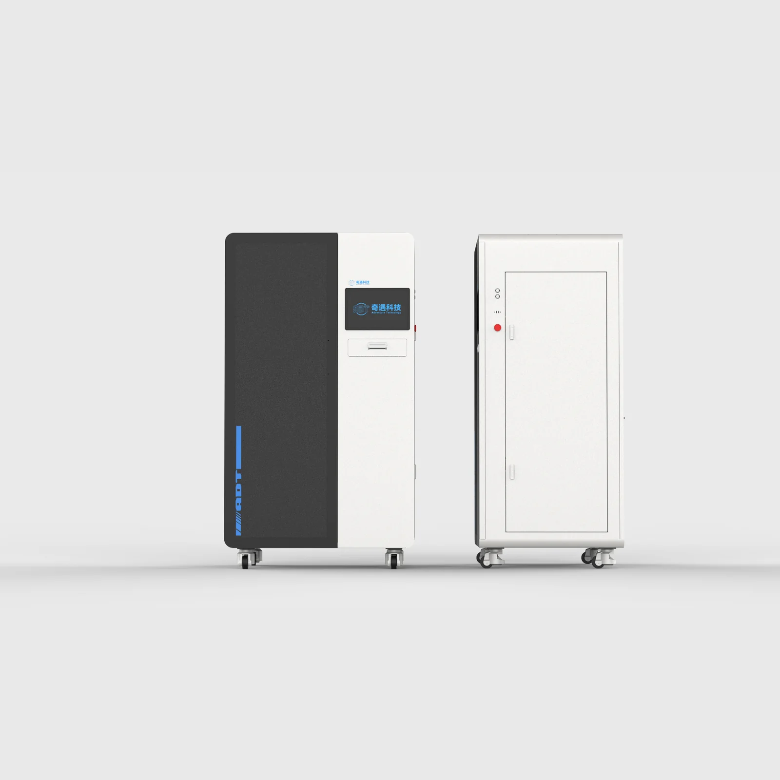 ADT Ceram-D F295 DLP ceramic 3D printer — front and side render