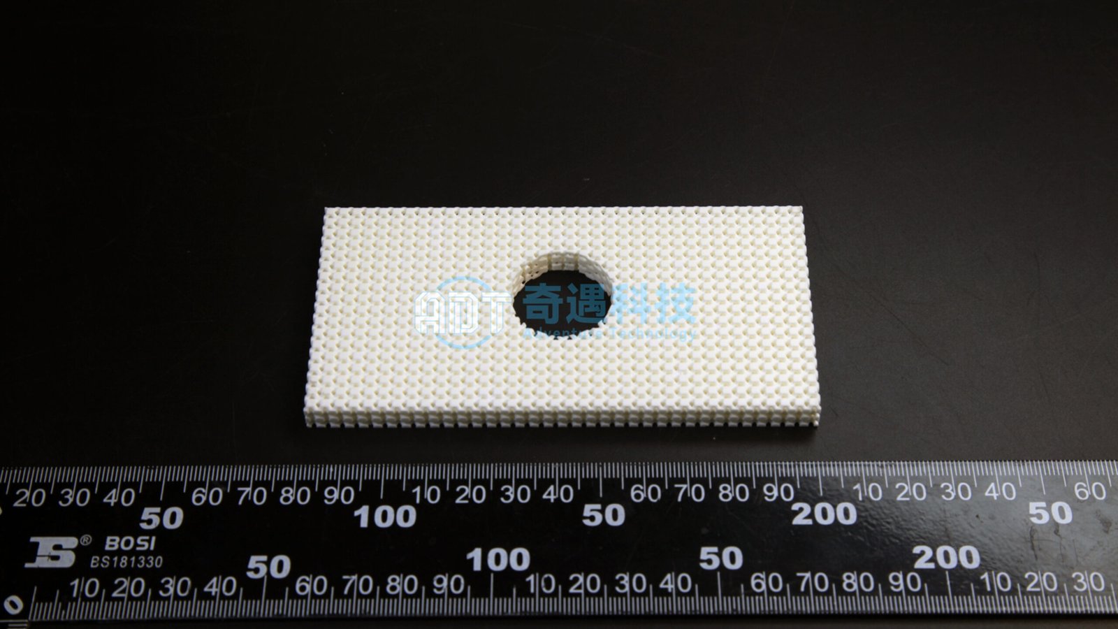 Alumina 3D printed ceramic large plate sample